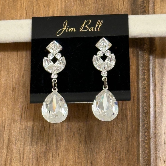 Sherri Hill Elegant Beaded Gown with earrings - Picture 5 of 6